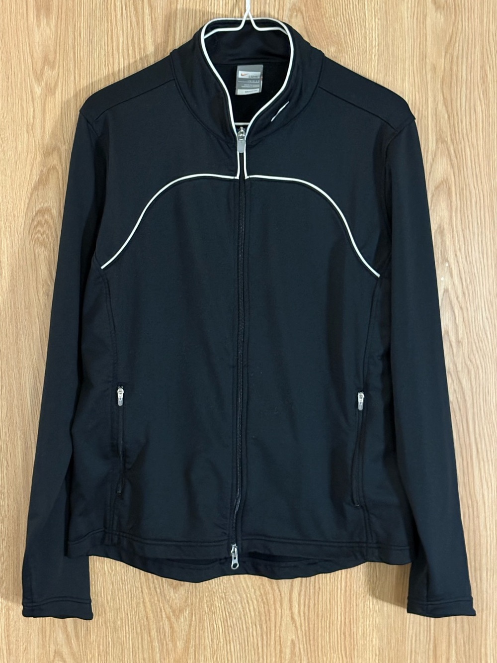 Nike Black Y2K Zip-Front Track Jacket